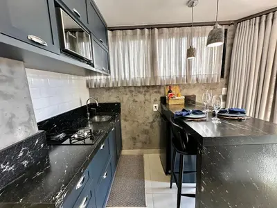A cozinha ou kitchenette de Loft para Casal em Bombinhas - Sem Garagem