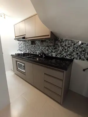 A cozinha ou kitchenette de Apartamento Costa Esmeralda