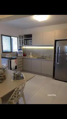 A cozinha ou kitchenette de Frente Mar Aconchegante