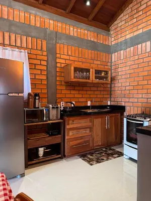 A cozinha ou kitchenette de Oliveira mountain House