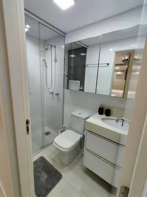 Uma casa de banho em Apartamento Camboriú