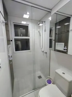 Uma casa de banho em Apartamento Camboriú