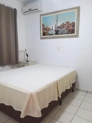 A planta de Apto quadra mar em Balneário Perequê
