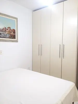 A planta de Apto quadra mar em Balneário Perequê