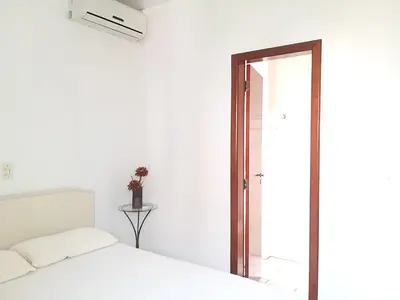 A planta de Apto quadra mar em Balneário Perequê