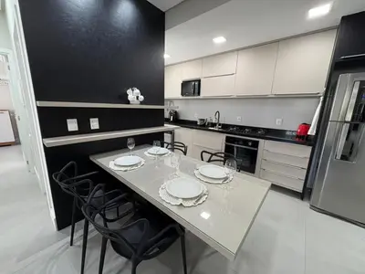A planta de Cód 161 - Apartamento com Spa privativa a 100m do mar
