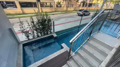 A planta de Cód 161 - Apartamento com Spa privativa a 100m do mar