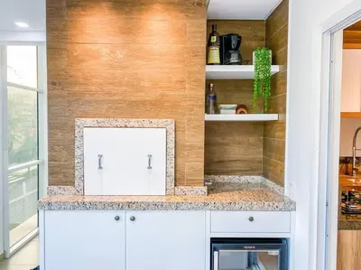 A planta de Apartamento aconchegante na Praia de Palmas - 0110