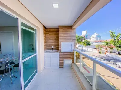 A planta de Apto 350 metros do mar na Praia de Palmas - 0114