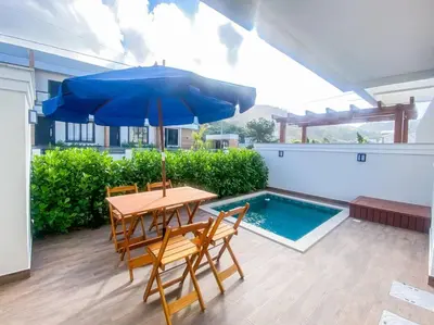 A planta de Apartamento de 01 dorm com piscina privativa - 0119