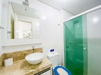 A planta de Apto amplo para Férias na Praia Palmas - 0122