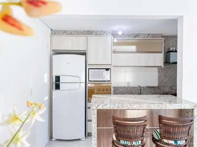 A planta de Apto amplo para Férias na Praia Palmas - 0122
