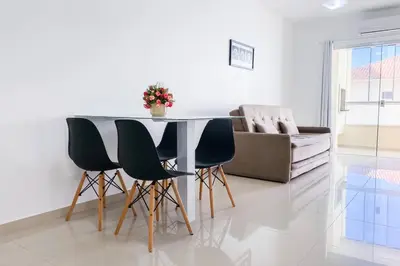 A planta de Apto 50 metros da Praia de Palmas - 0123