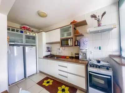 A cozinha ou kitchenette de Apartamento de 2 quartos na Praia - 0325
