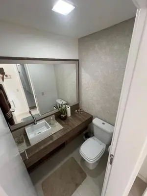 A planta de Lindo Apartamento em Praia de Palmas