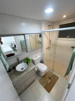 A planta de Lindo Apartamento em Praia de Palmas