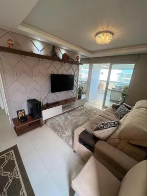 A planta de Lindo Apartamento em Praia de Palmas