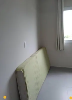 Uma cama ou camas num quarto em Apart 1 dorm 1 banh na praia de Palmas Gov Celso R