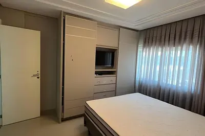 Uma cama ou camas num quarto em ANSNEGOCIOS DUPLEX VISTA PANORÂMICA MARISCAL 201 Palm