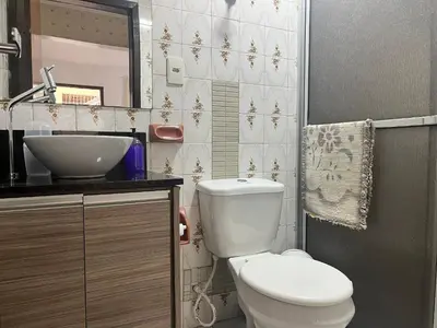 Uma casa de banho em B208 - Apto 2 quartos Bombas perto do mar - SC
