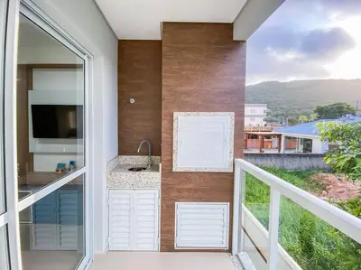 A planta de Apto com 2 dormitórios na Praia de Palmas! - 0139