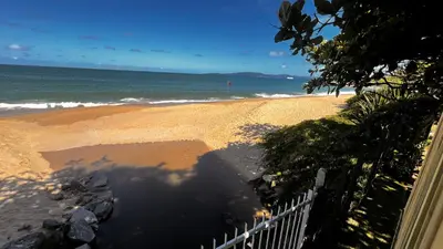 A planta de Casa em Itapema pé na areia, de frente ao mar