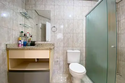 A planta de Apto espaçoso na Praia da Palmas - 0155