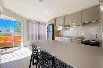 A planta de Apto espaçoso na Praia da Palmas - 0155