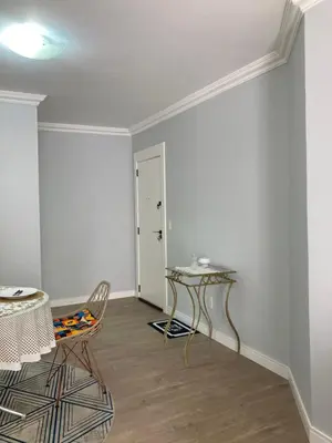 A planta de Apartamento meia praia 150m da praia