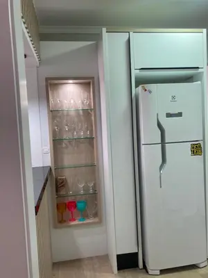 A planta de Apartamento meia praia 150m da praia