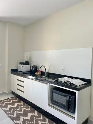 A cozinha ou kitchenette de Apartamento em Bombinhas