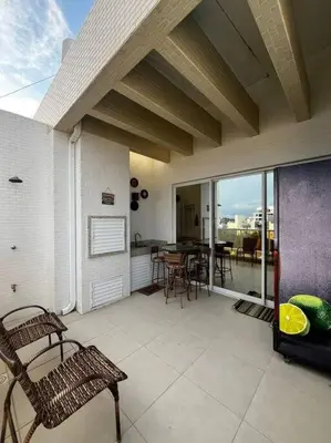 A cozinha ou kitchenette de Duplex em Canto Grande