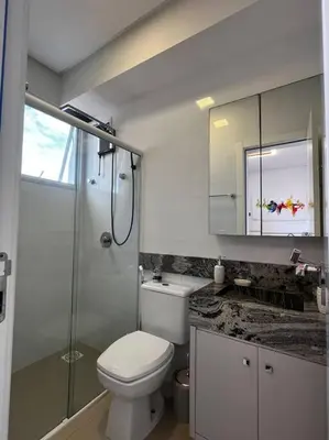 Uma casa de banho em Duplex em Canto Grande