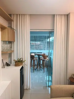 A cozinha ou kitchenette de Apartamento 270m da praia