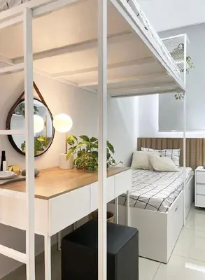 Uma cama ou camas num quarto em Apartamento 270m da praia