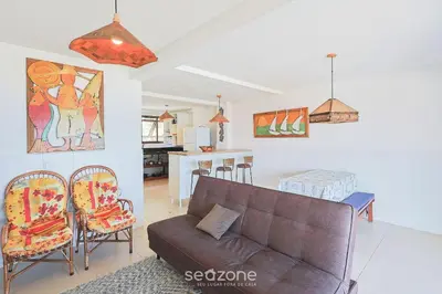 A cozinha ou kitchenette de Casa 3Q Pé na Areia c/ churrasq. Bombinhas SDN042