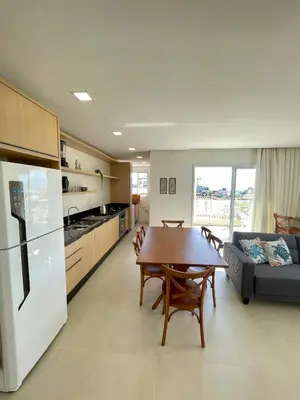 A cozinha ou kitchenette de Linda Cobertura Duplex 3 suítes 150 metros do mar