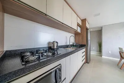 A cozinha ou kitchenette de Residencial Caraíbas