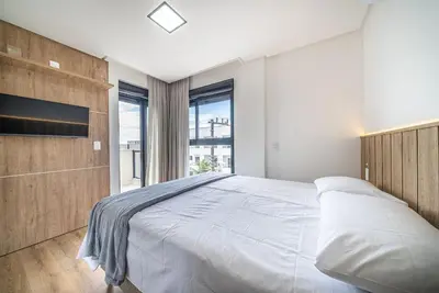 Uma cama ou camas num quarto em Bellmare Residence Mariscal