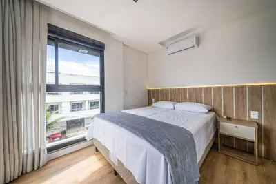 Uma cama ou camas num quarto em Bellmare Residence Mariscal