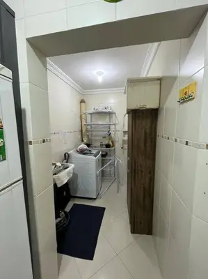 A cozinha ou kitchenette de Apartamento Meia Praia - Quadra Mar 3 suítes