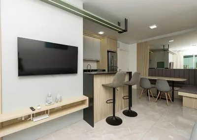 A planta de Eunice Costa 102 – Lindo Apartamento Com Vista Para o Mar em Canto Grande