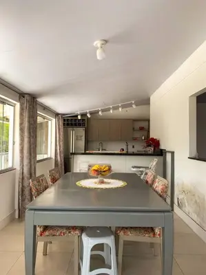 A cozinha ou kitchenette de Aluguel de Verão em Porto Belo!