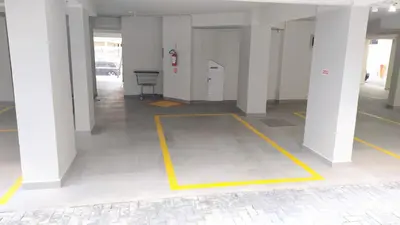 A planta de Apartamento confortável em Meia Praia
