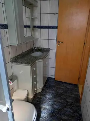 Uma casa de banho em Apto Duplex, 3 quartos, 200m da praia