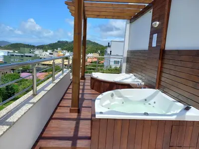 Uma varanda ou terraço em Villa Maciel Bombinhas