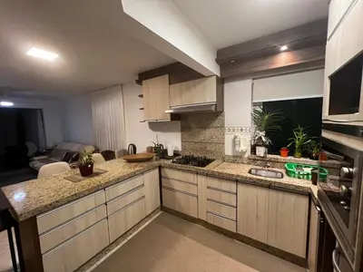 A cozinha ou kitchenette de Apartamento Frente Mar Itapema