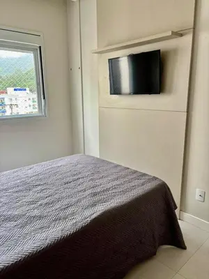 Uma cama ou camas num quarto em Apto em Palmas, 02 quartos, sendo 01 suíte