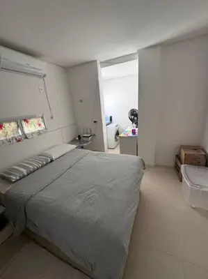 Uma cama ou camas num quarto em Dúplex no Mariscal Sharon Fijtman