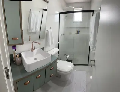 Uma casa de banho em Apartamento novo Gran Safira